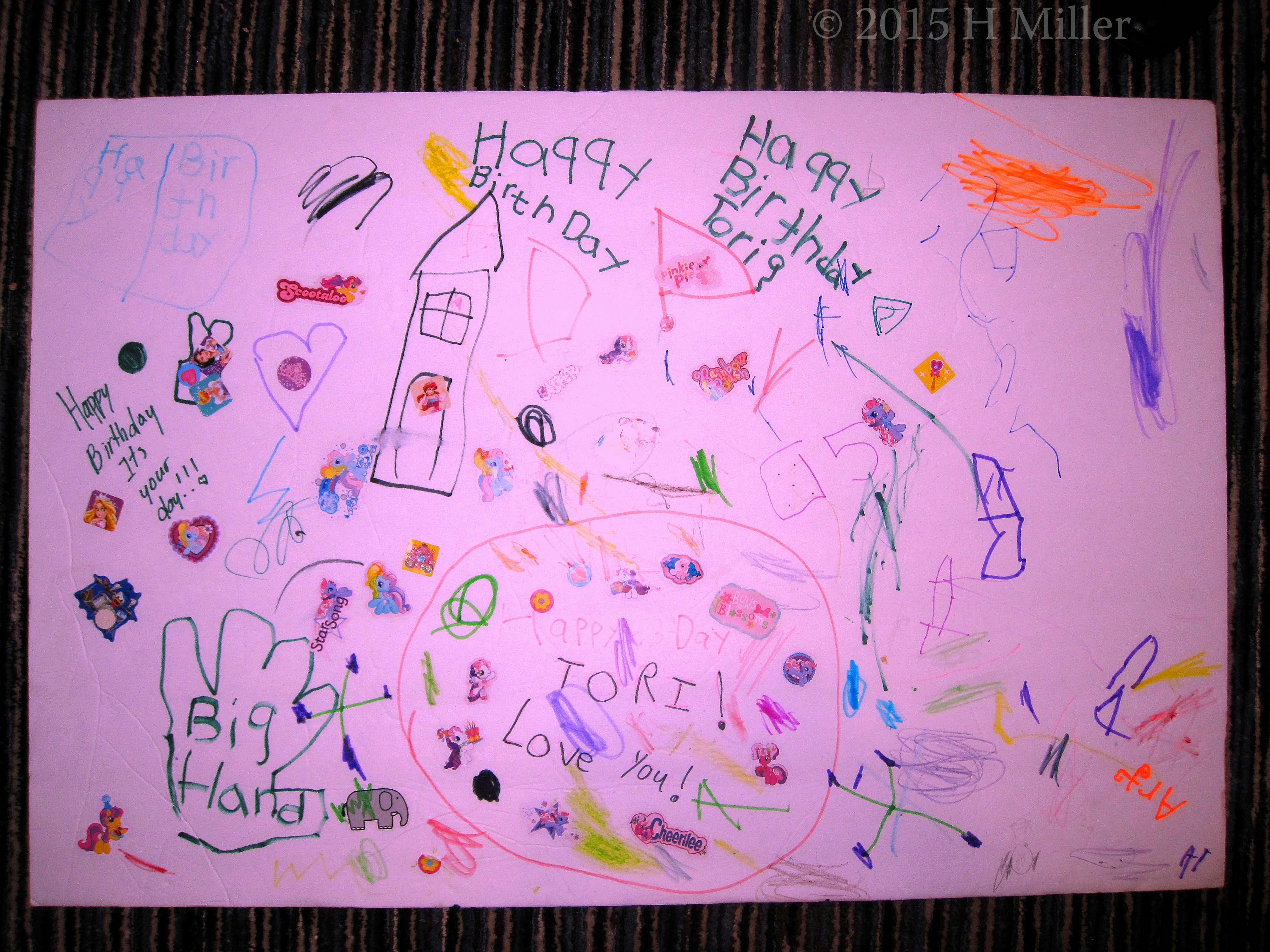 Tori's Spa Birthday Group Card. Tori's Spa Birthday Group Card.