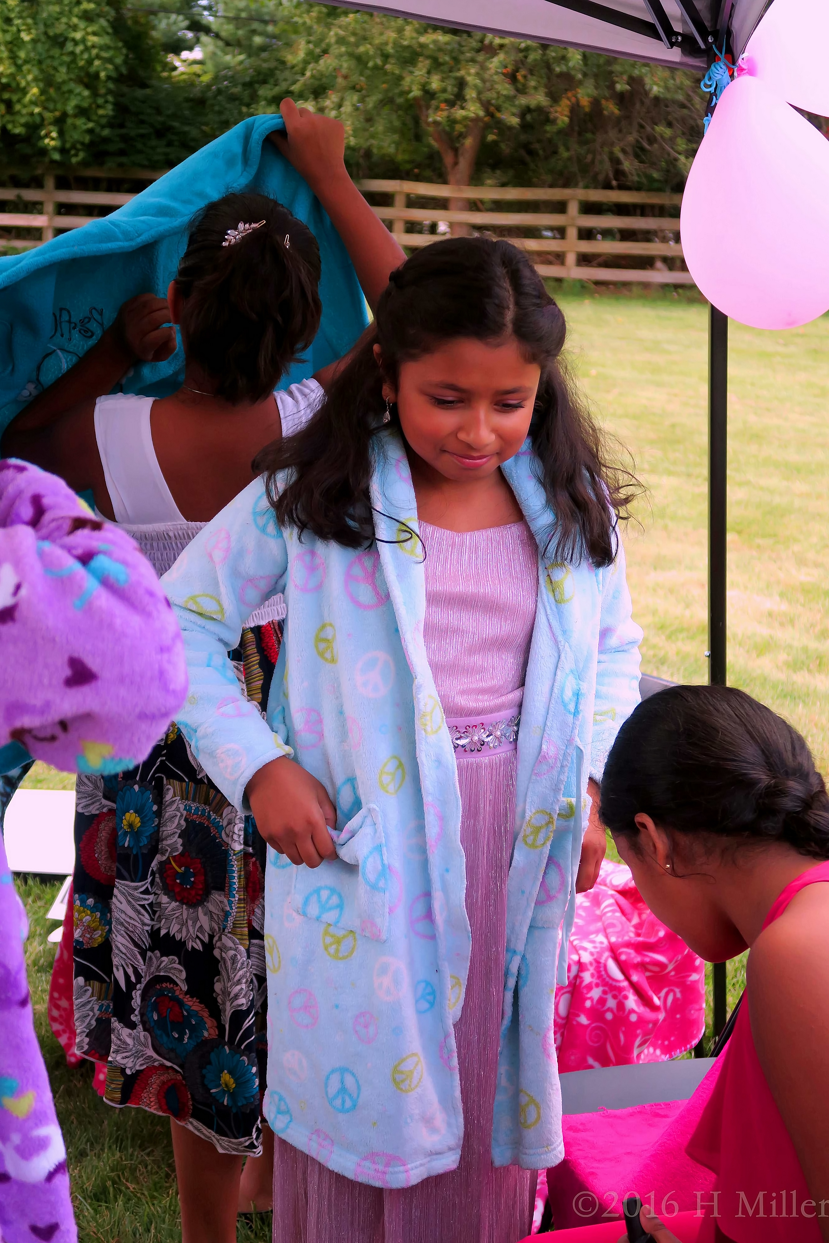 A Beautiful Light Blue Spa Robe A Beautiful Light Blue Spa Robe