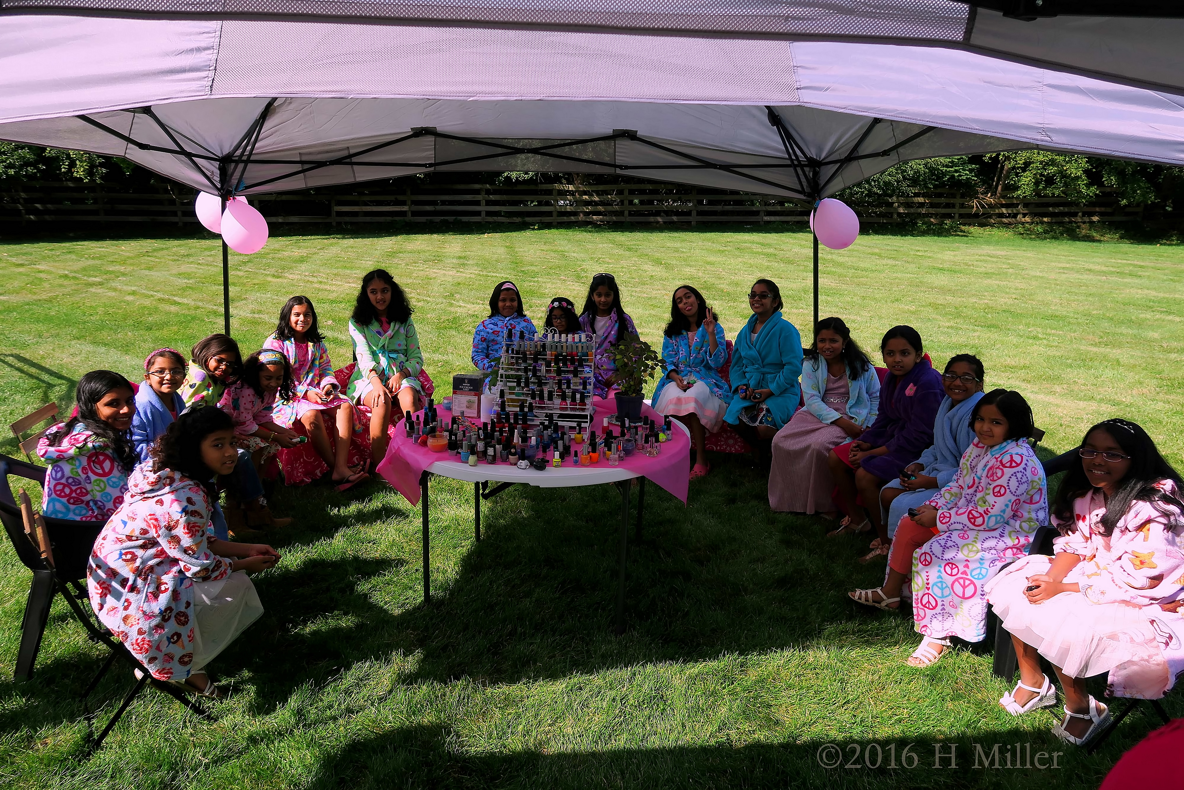 All The Girls Are Eager To Begin The Kids Spa Party Activities! All The Girls Are Eager To Begin The Kids Spa Party Activities!