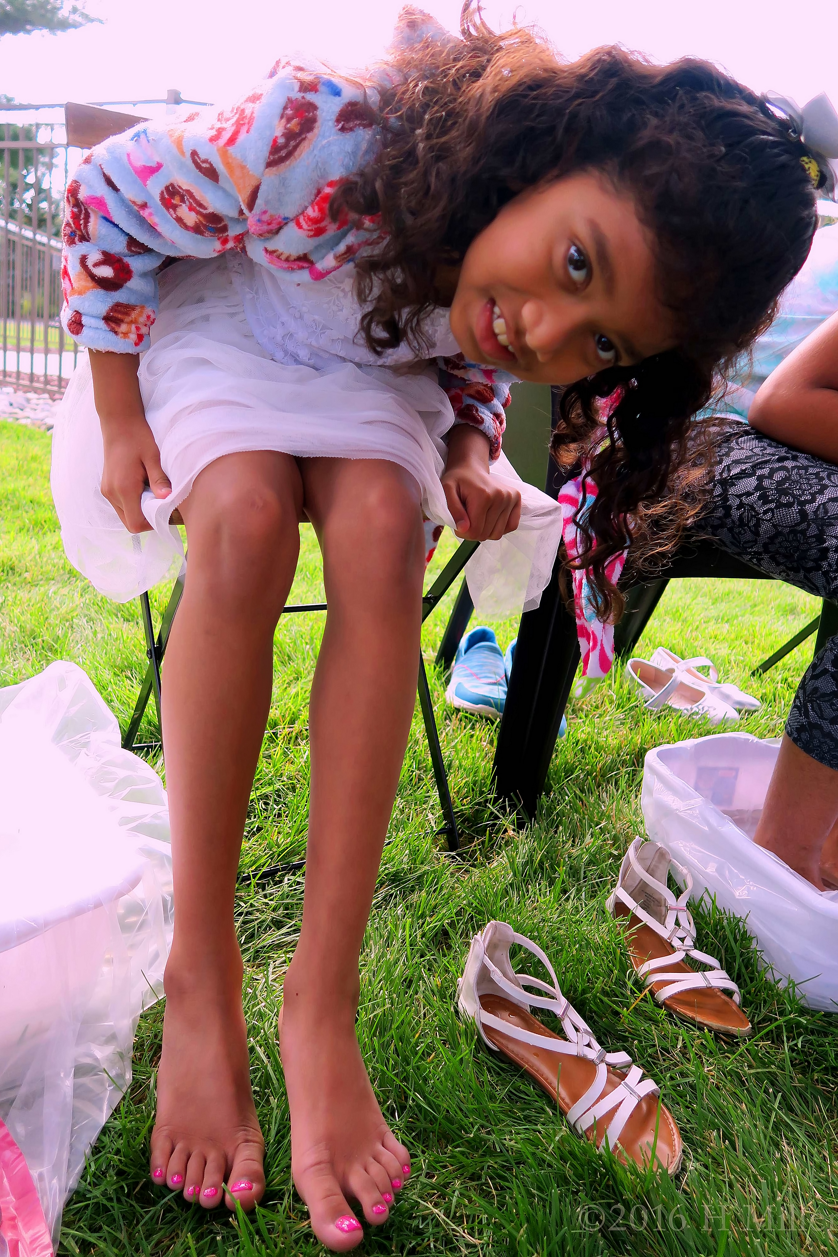 Happy With Her Stylish Kids Pedi! Happy With Her Stylish Kids Pedi!