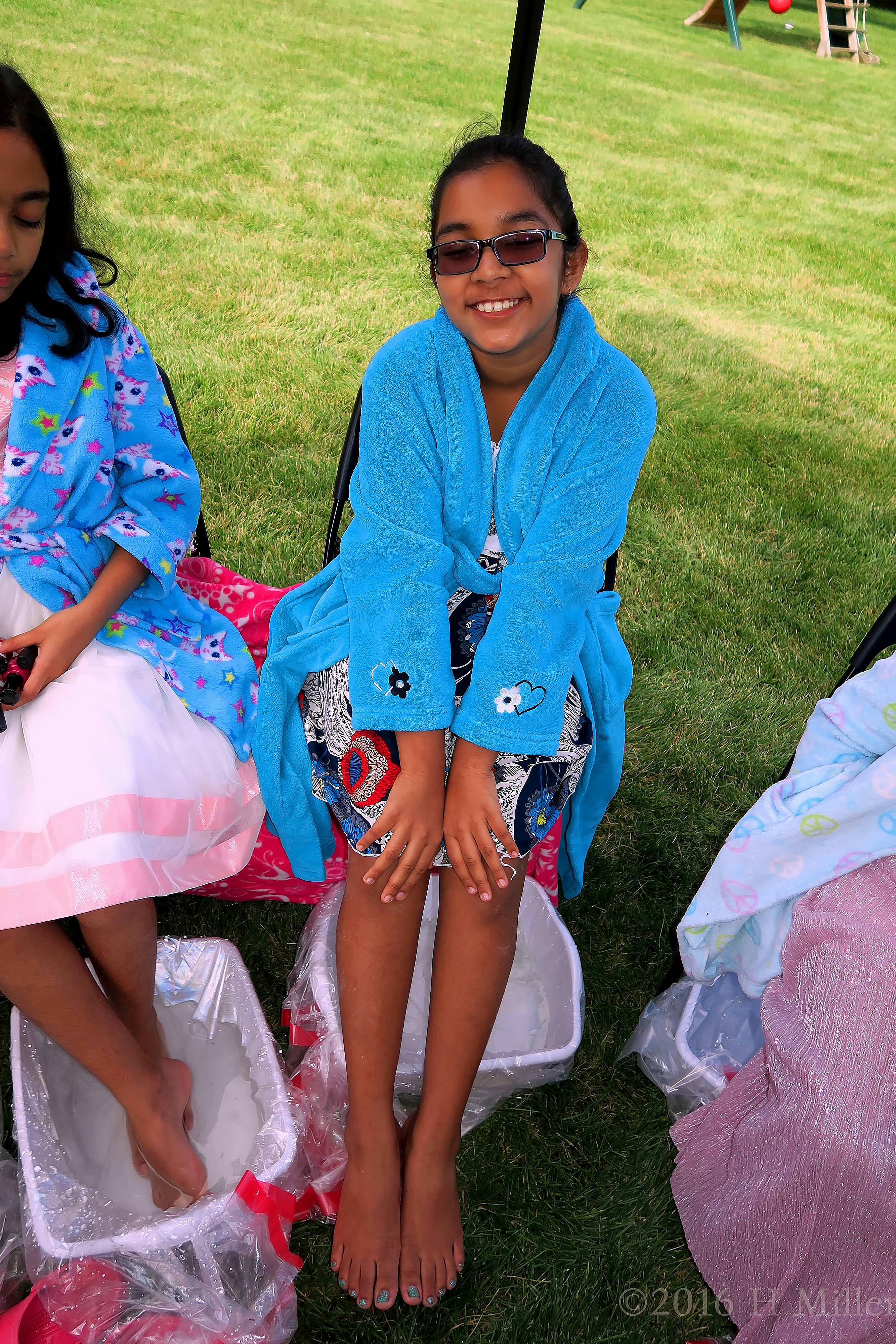 Matching Kids Pedicure And Spa Robe. Matching Kids Pedicure And Spa Robe.