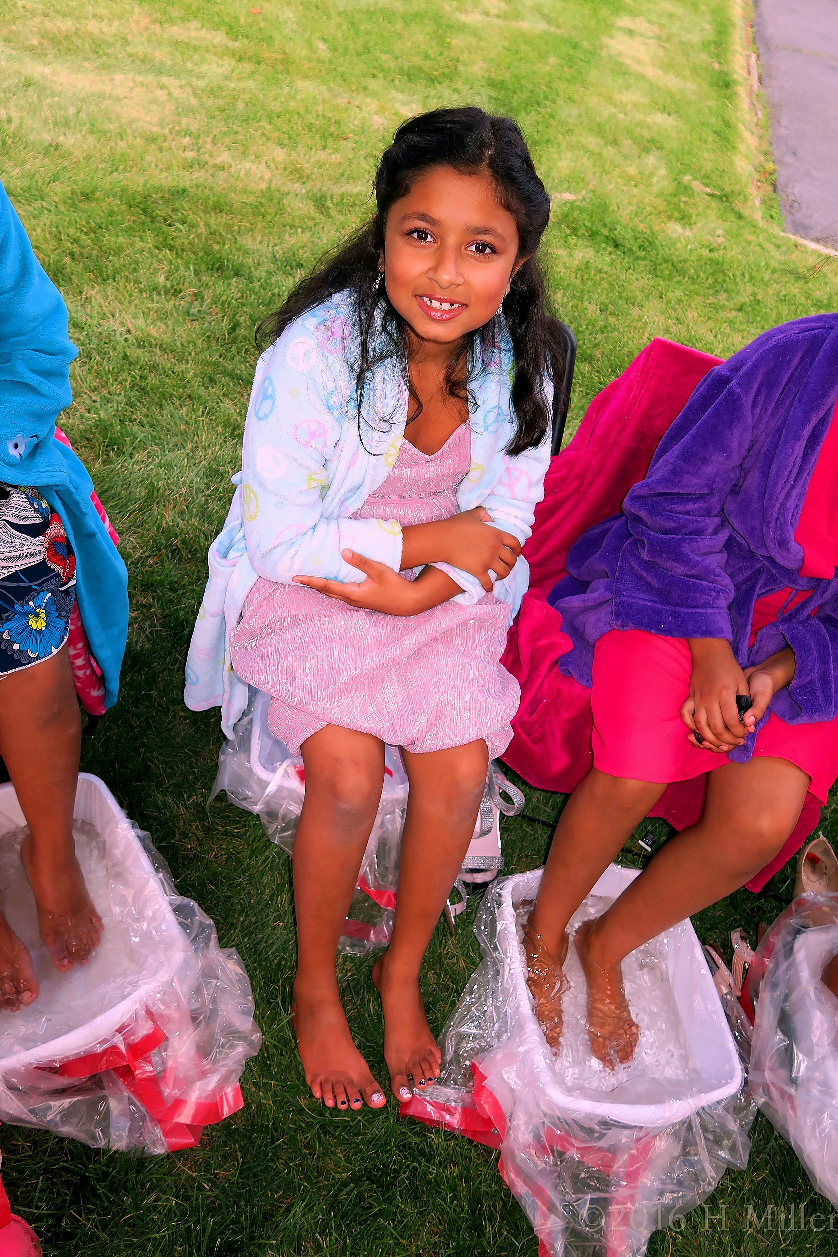 Super Happy With Her Kid Friendly Girls Pedicure! Super Happy With Her Kid Friendly Girls Pedicure!