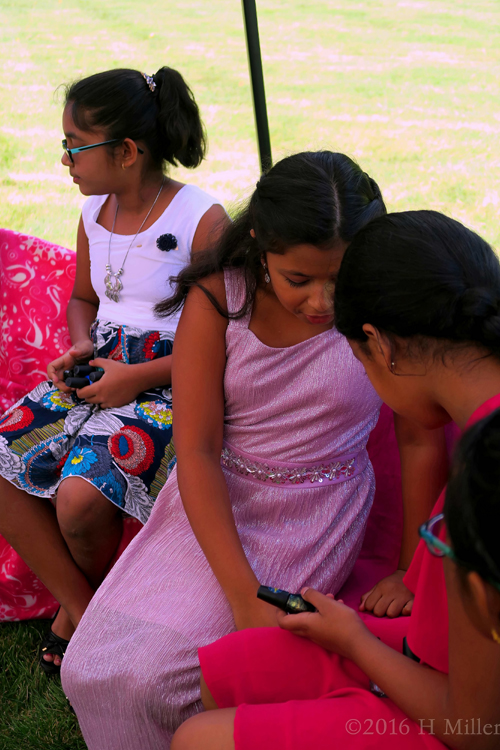 Admiring Each Other's Colors Before Kids Pedicures Admiring Each Other's Colors Before Kids Pedicures