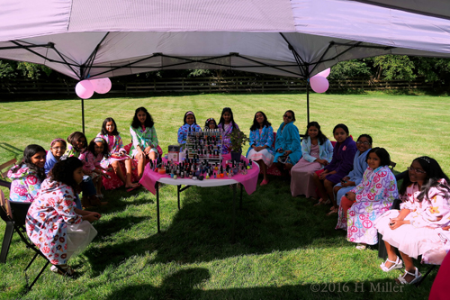 All Smiles For The Camera During The Spa Party Group Photo. All Smiles For The Camera During The Spa Party Group Photo.