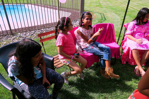 Happy And Excited At The Girls Spa Happy And Excited At The Girls Spa