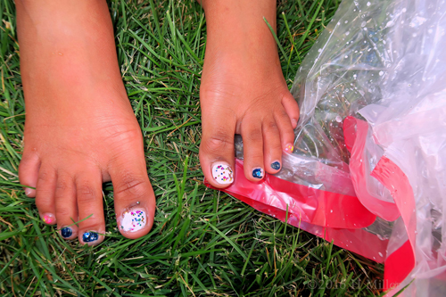 What's Better Than One Color Nail Polish For This Kids Pedicure! Multi Colored Nail Polish!! With Sparkles!!! What's Better Than One Color Nail Polish For This Kids Pedicure! Multi Colored Nail Polish!! With Sparkles!!!