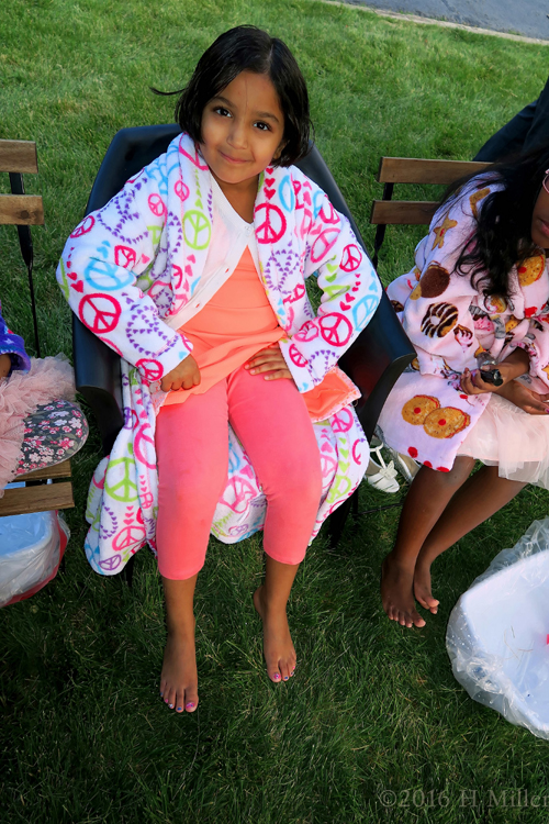 Posing For The Camera At The Kids Spa Posing For The Camera At The Kids Spa