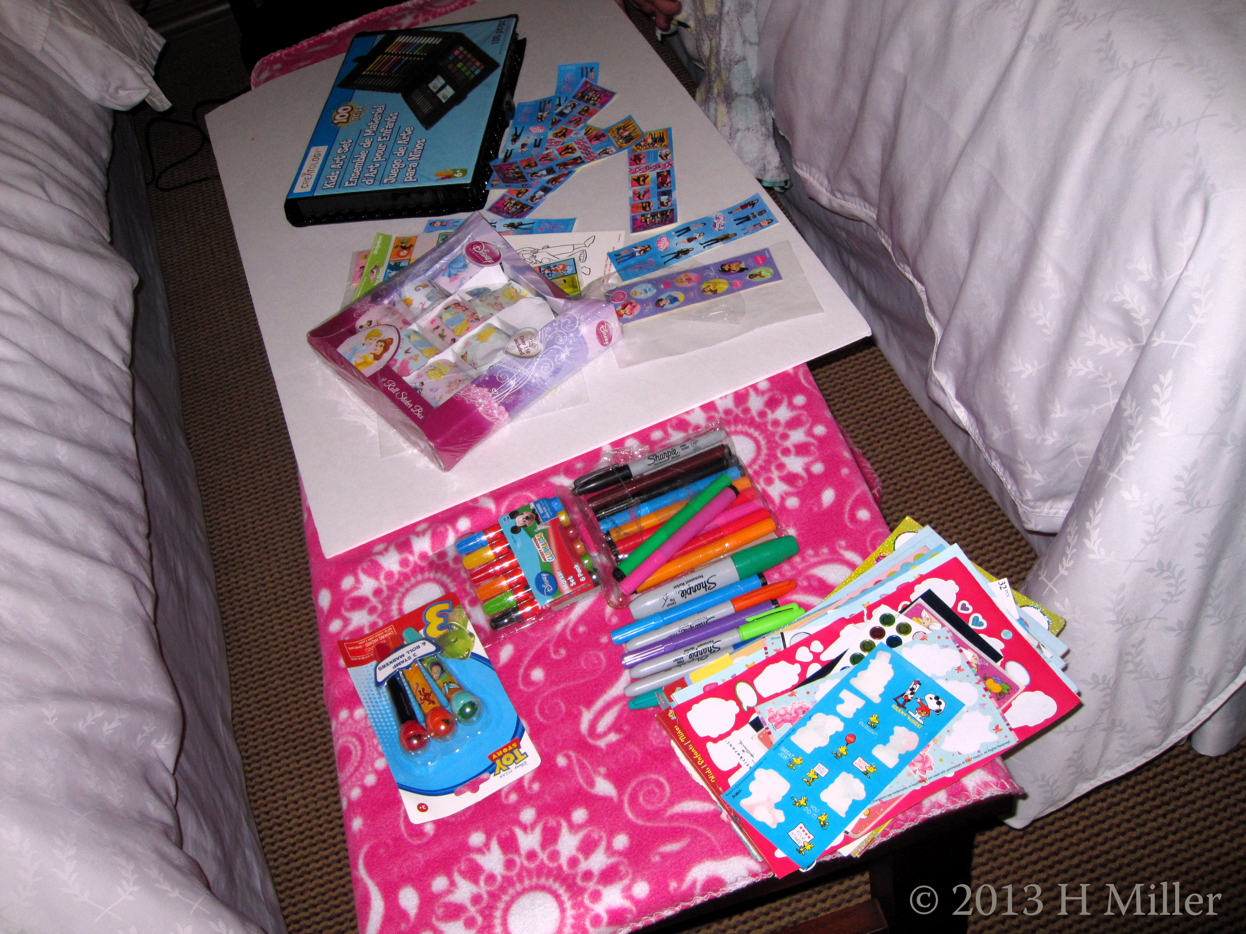 Spa Birthday Group Card Activity Area. Spa Birthday Group Card Activity Area.