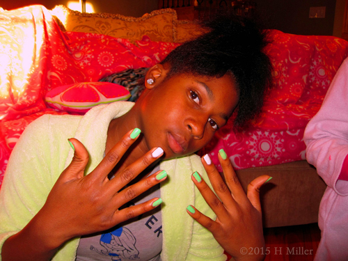 Showing Her Pretty Polish Showing Her Pretty Polish