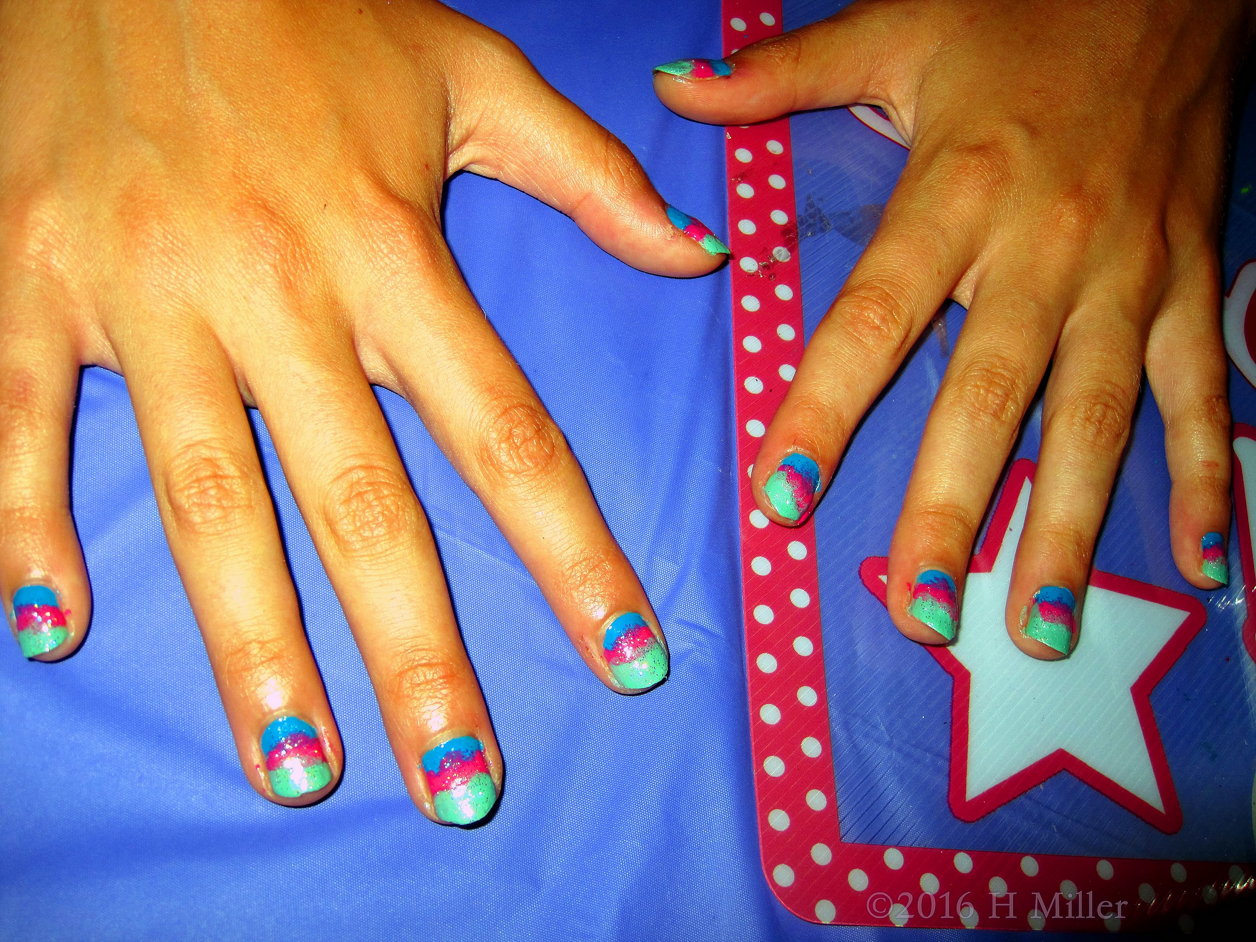 Cool Striped Mini Mani Cool Striped Mini Mani