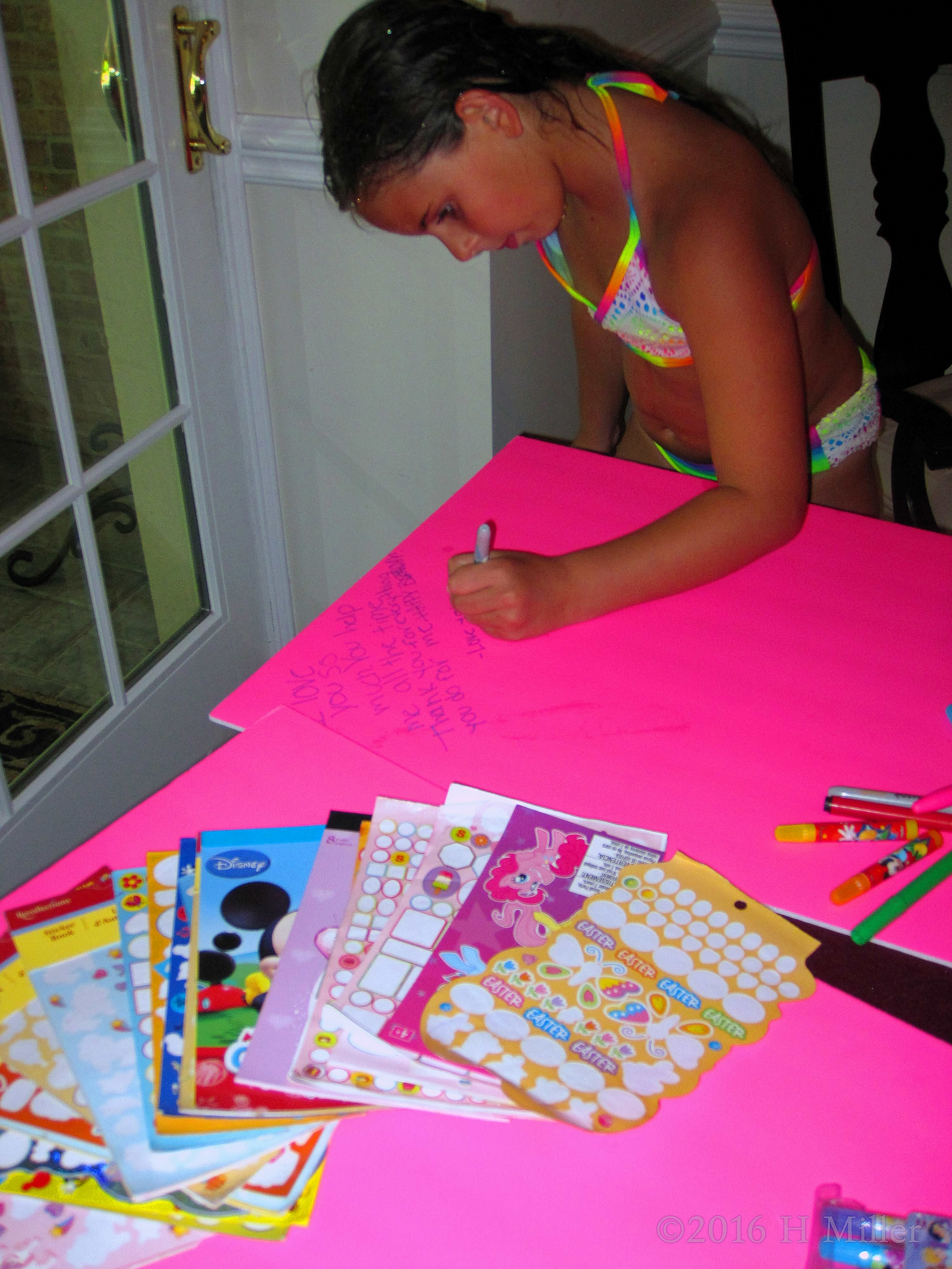 Writing On The Spa Card Writing On The Spa Card