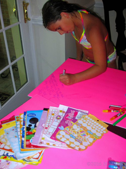 Writing On The Spa Card Writing On The Spa Card