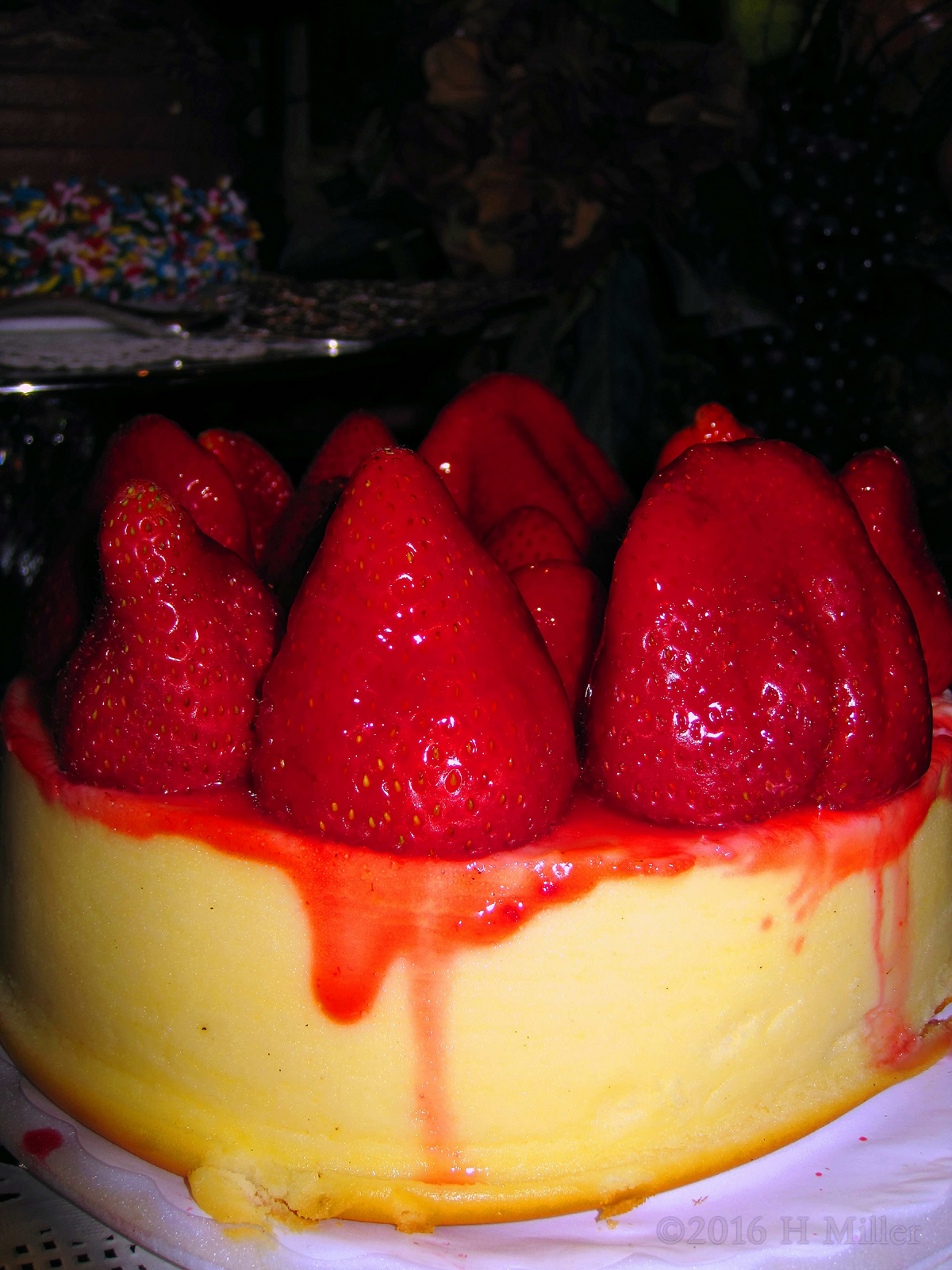 Yummy Looking Strawberry Cheesecake