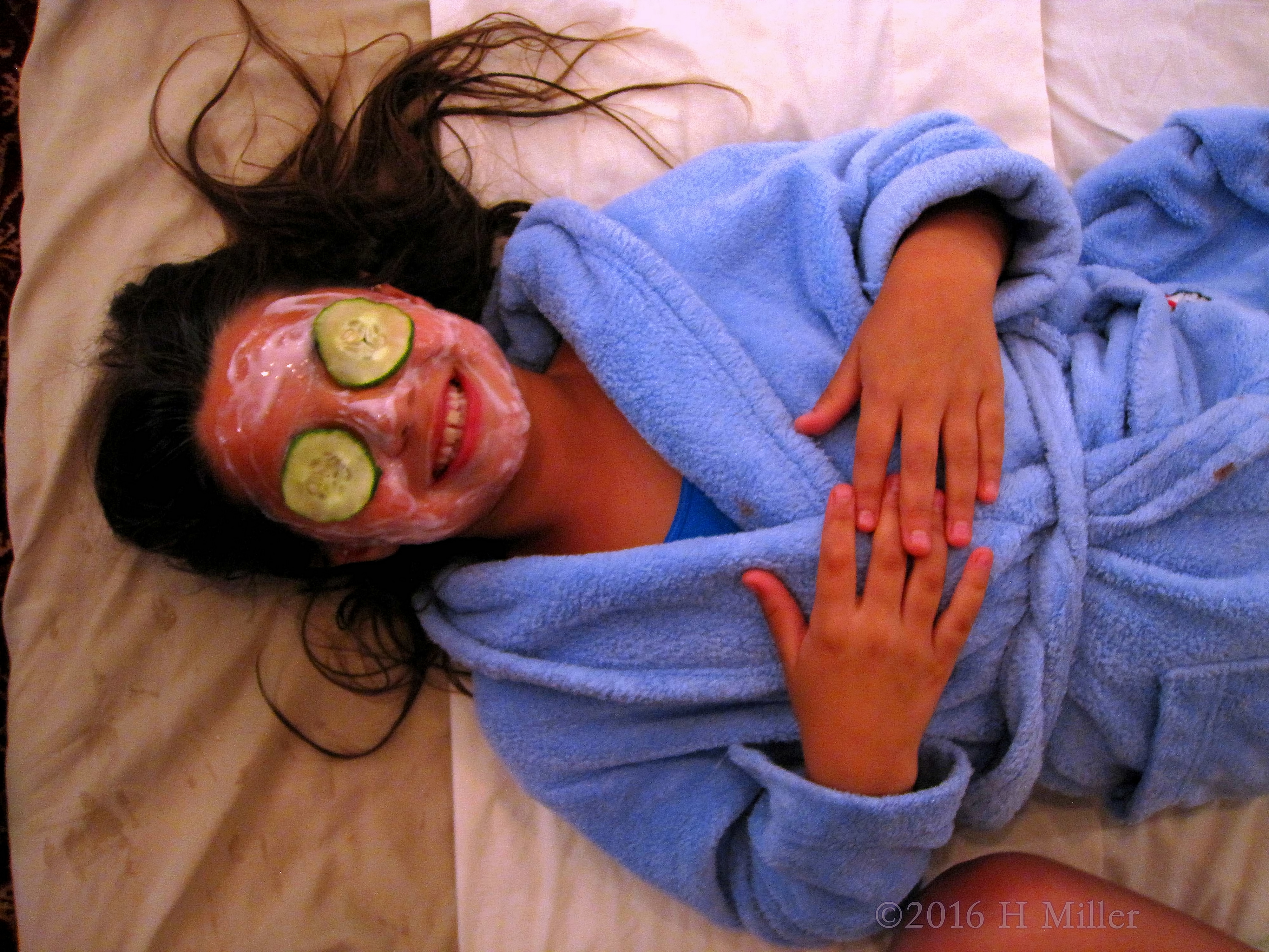 She's Loving Her Home Girls Spa Strawberry Facial! She's Loving Her Home Girls Spa Strawberry Facial!