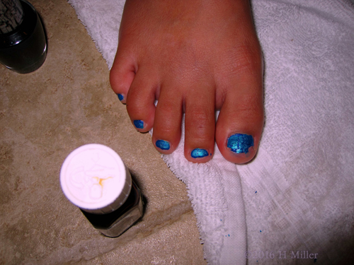 Bright Blue Pedicure Bright Blue Pedicure