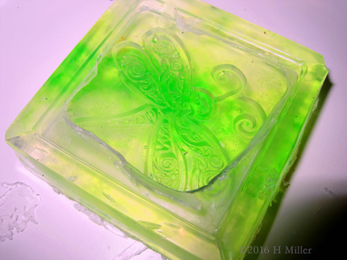 Bright Green Butterfly DIY Soap