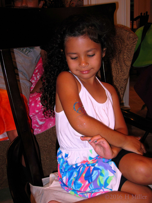 She Loves Her Glittery Temporary Tattoo She Loves Her Glittery Temporary Tattoo