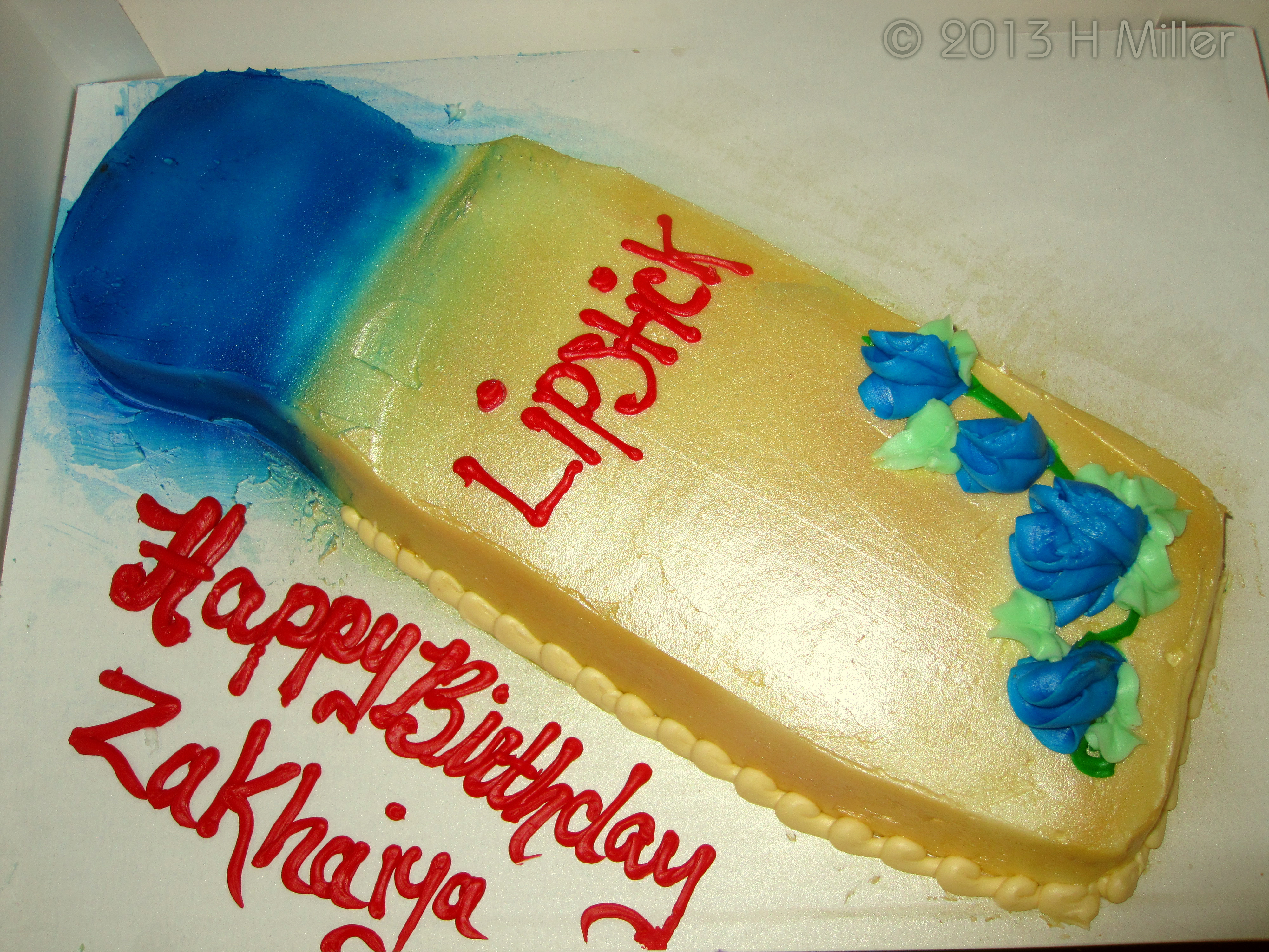 Zakhaiya's Spa Birthday Cake 